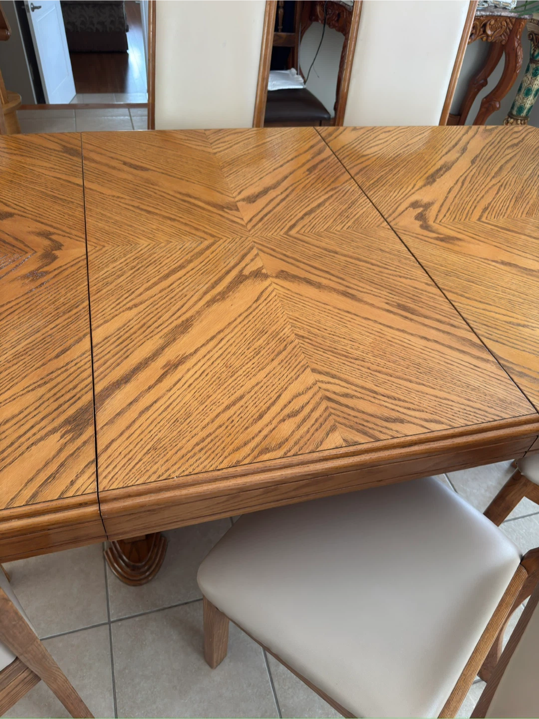 Oak Dining Table with 6 Chairs - photo 5