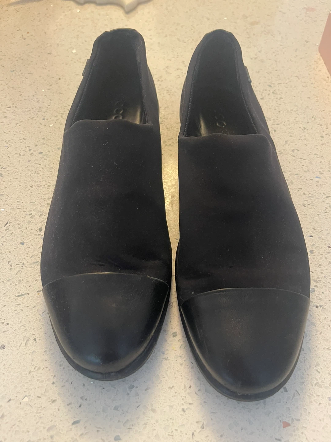 Ecco black slip-on shoes size 41