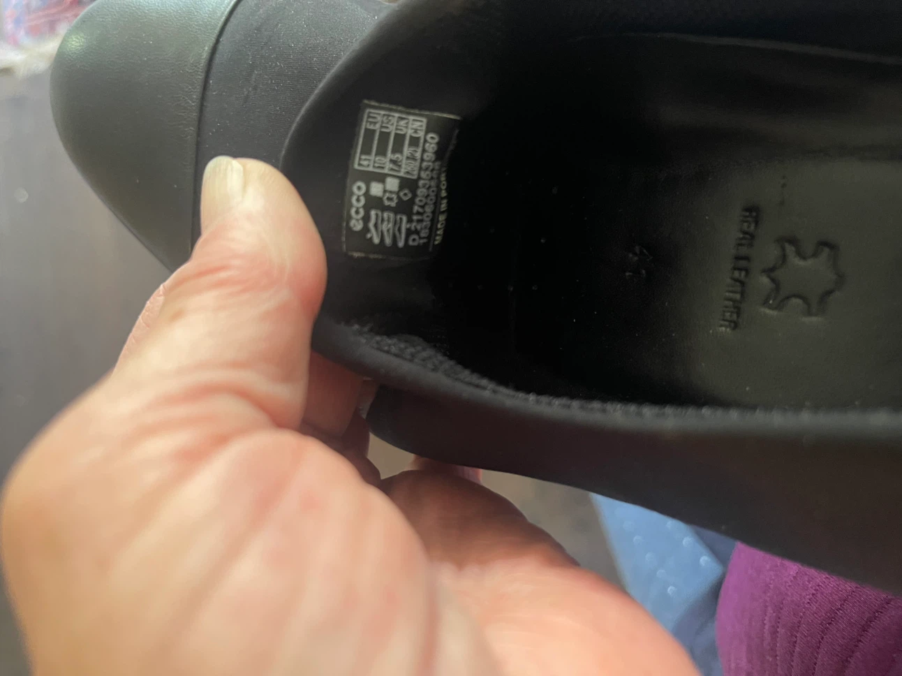 Ecco black slip-on shoes size 41 - photo 3