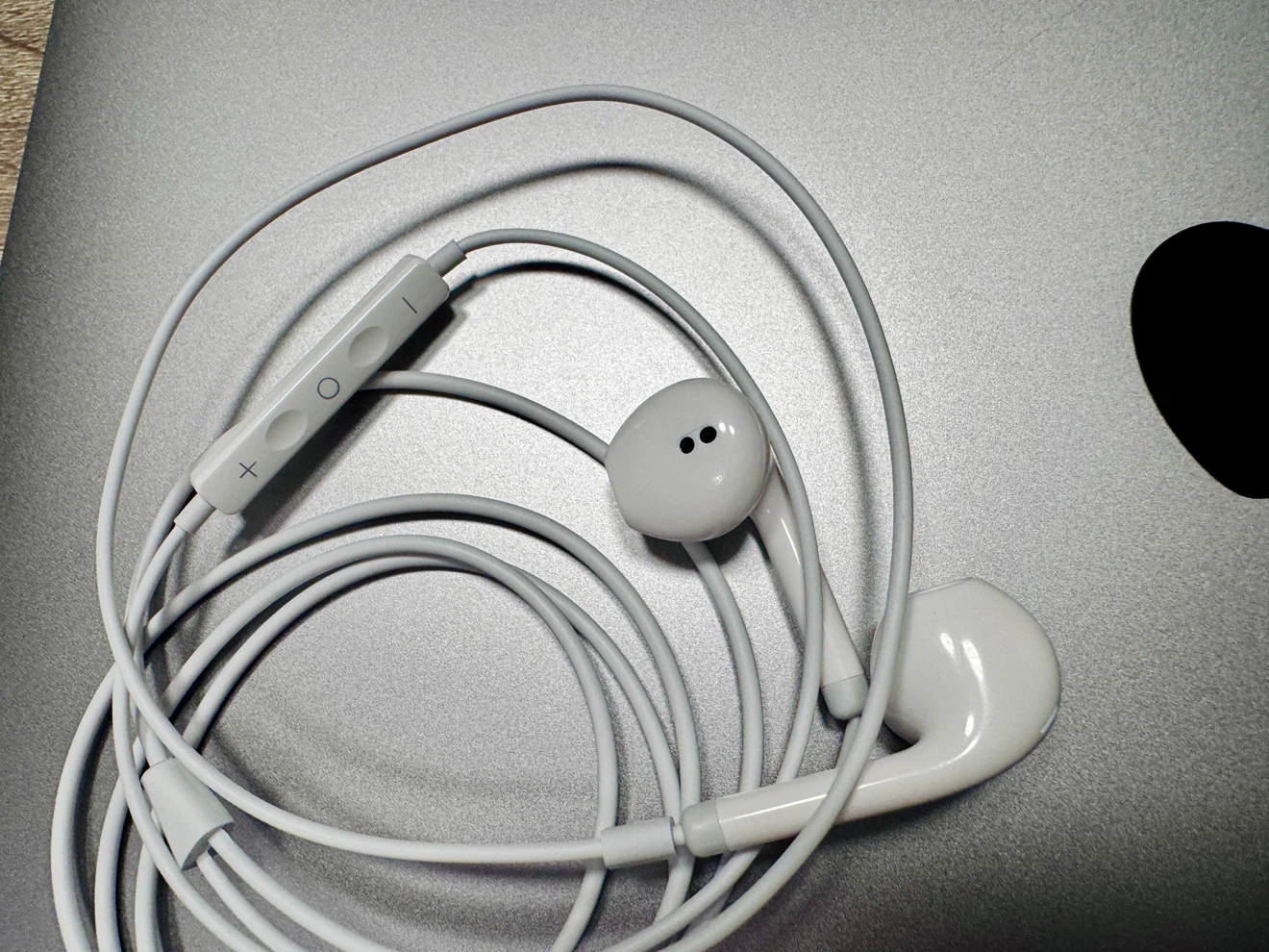 White Wired Earbuds with Microphone