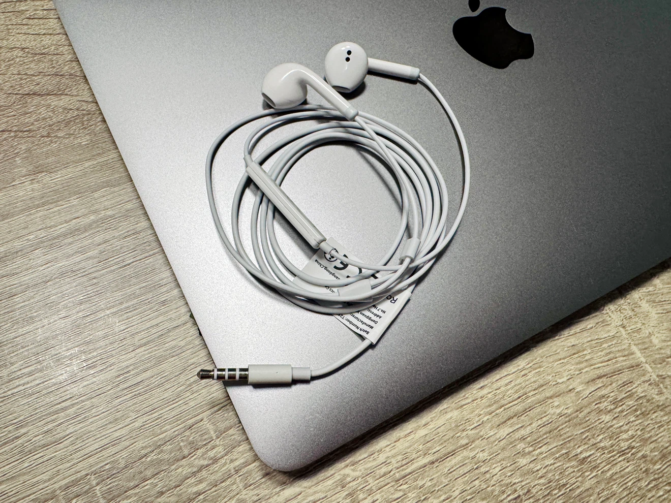 White Wired Earbuds with Microphone - photo 2