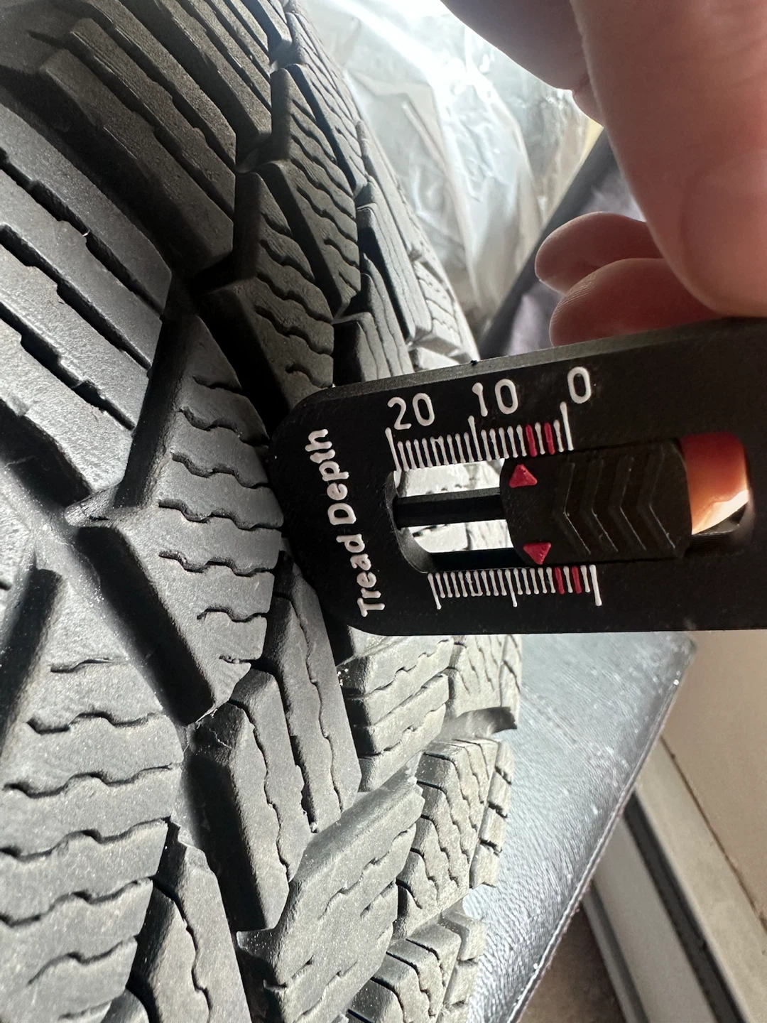 Michelin X-Ice Snow tires on steel wheels