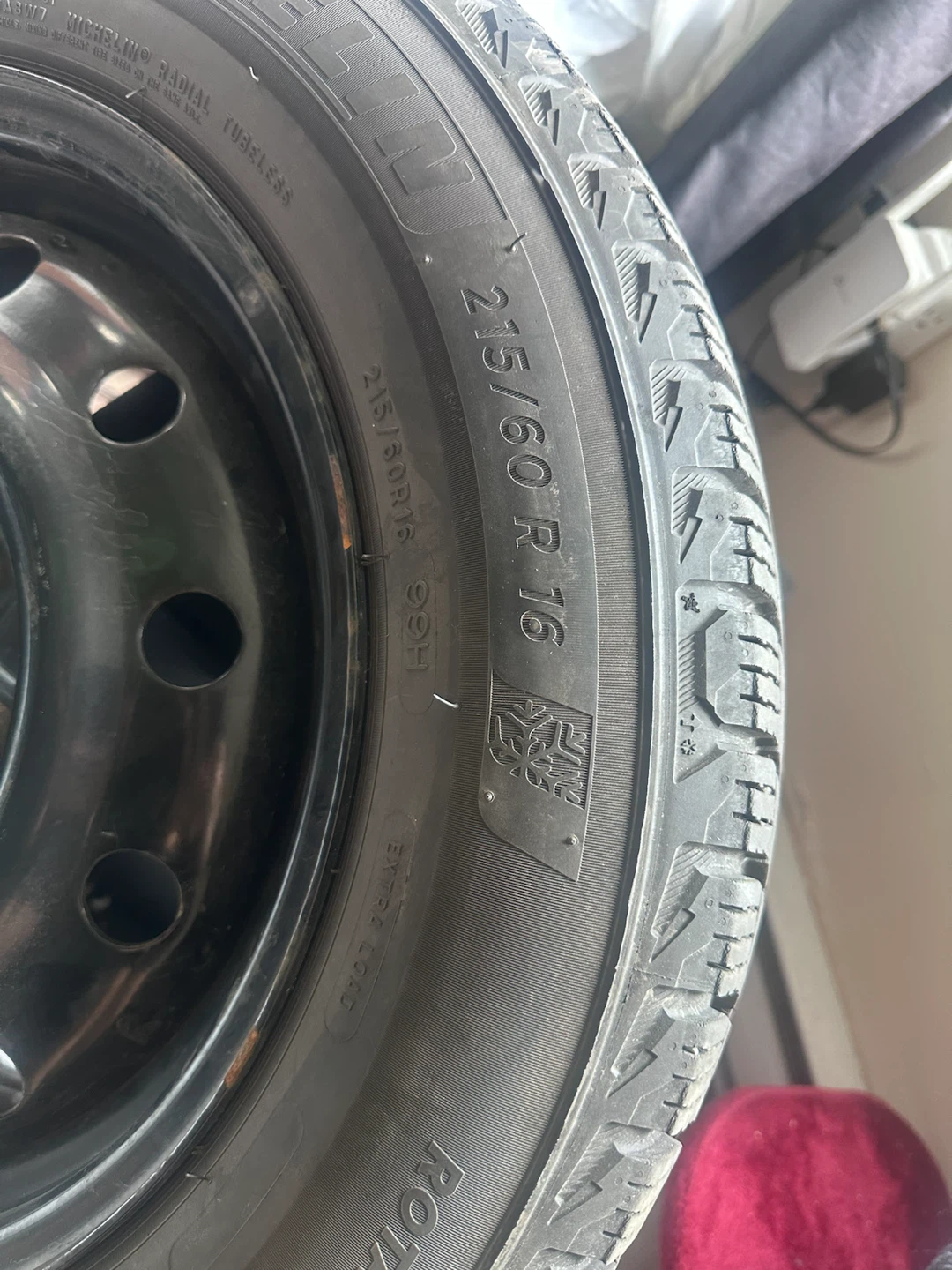 Michelin X-Ice Snow tires on steel wheels - photo 2