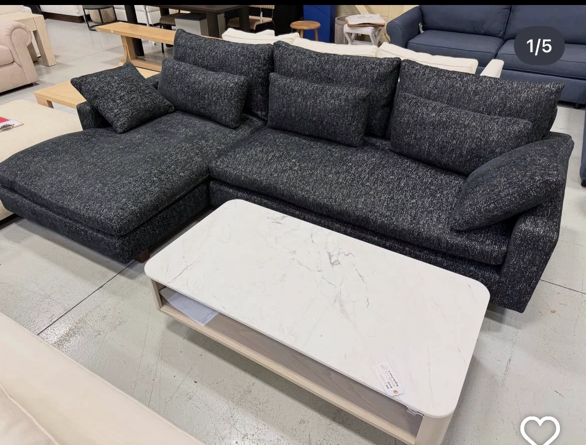 Dark Grey Sectional Sofa - West Elms