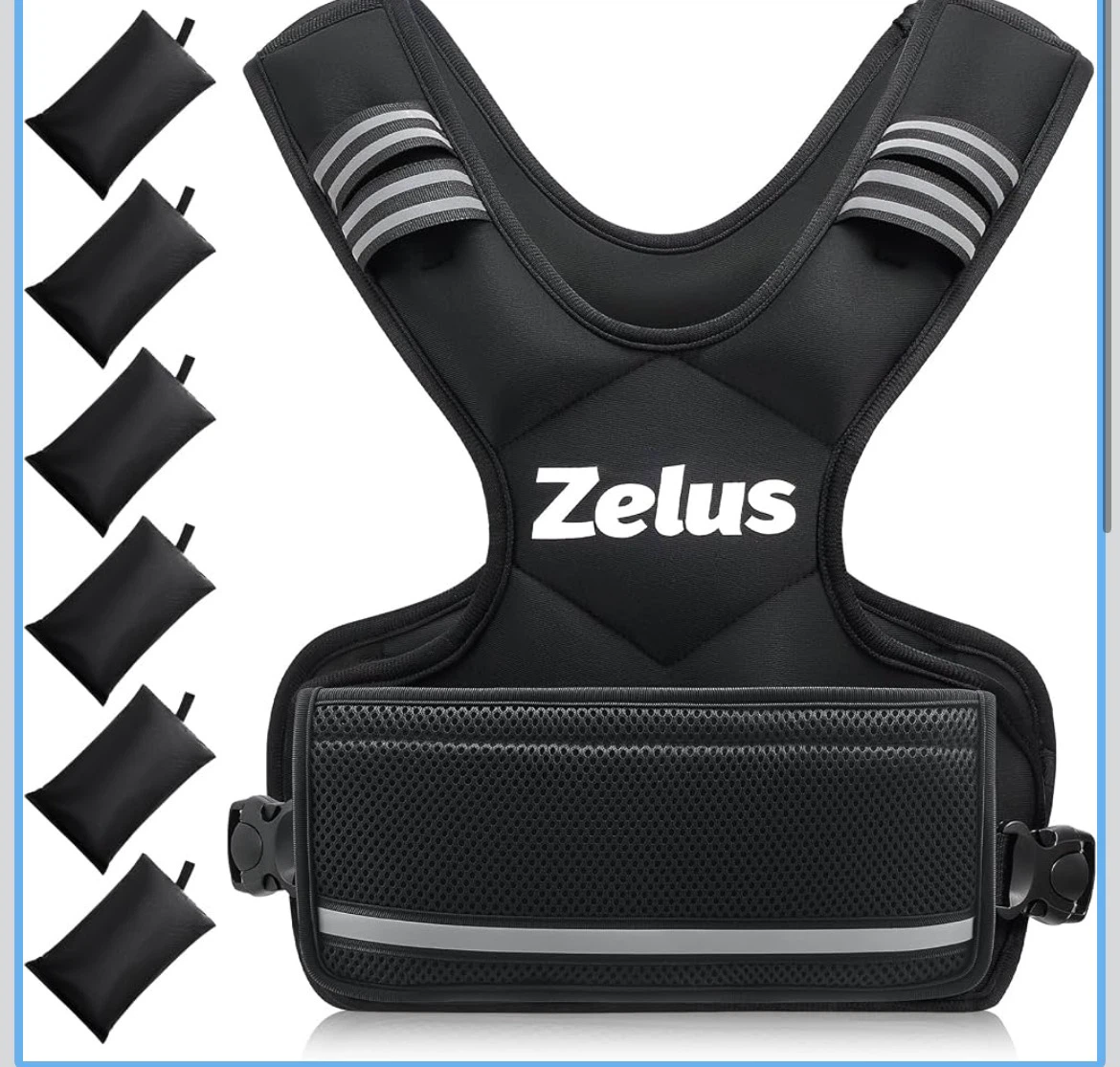 Zelus (4lbs to 10lb) adjustable X-Shaped Weighted Training Vest - photo 4