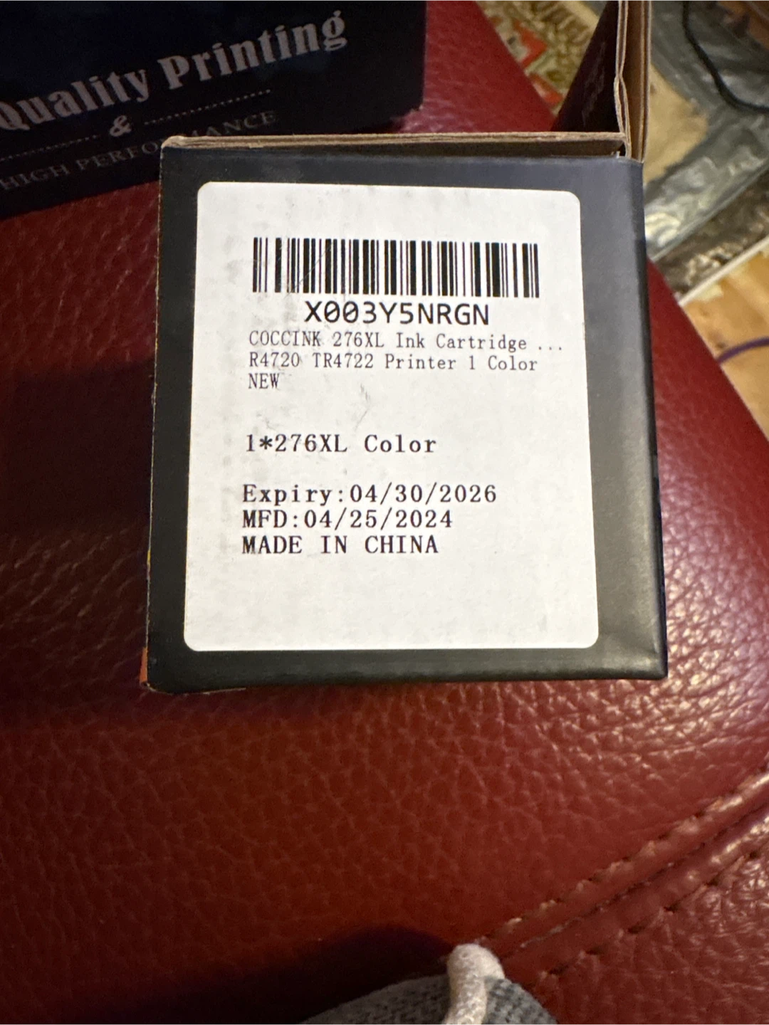 COCCINK 276XL Color Ink Cartridge