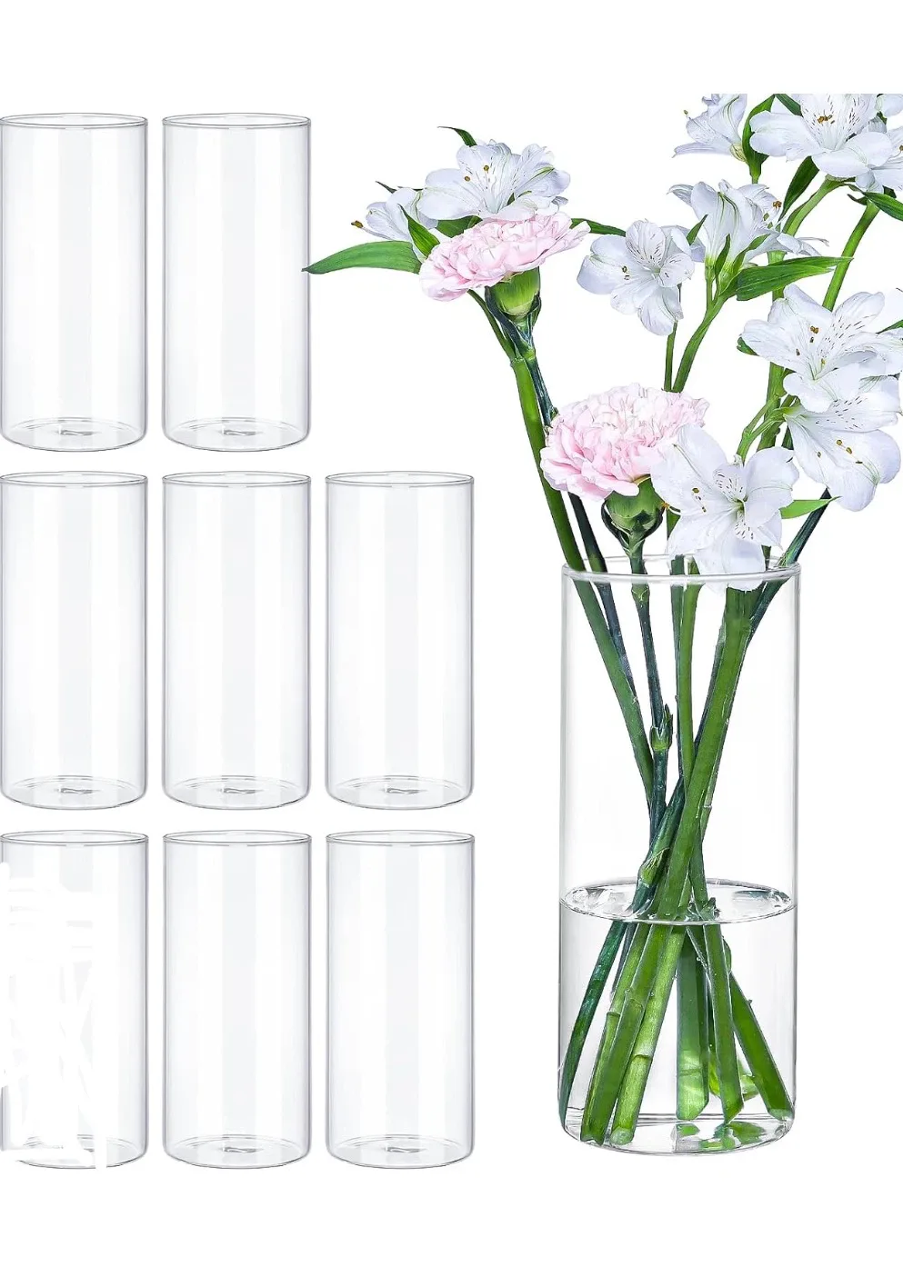 10 Pack Glass Cylinder Vases - photo 3