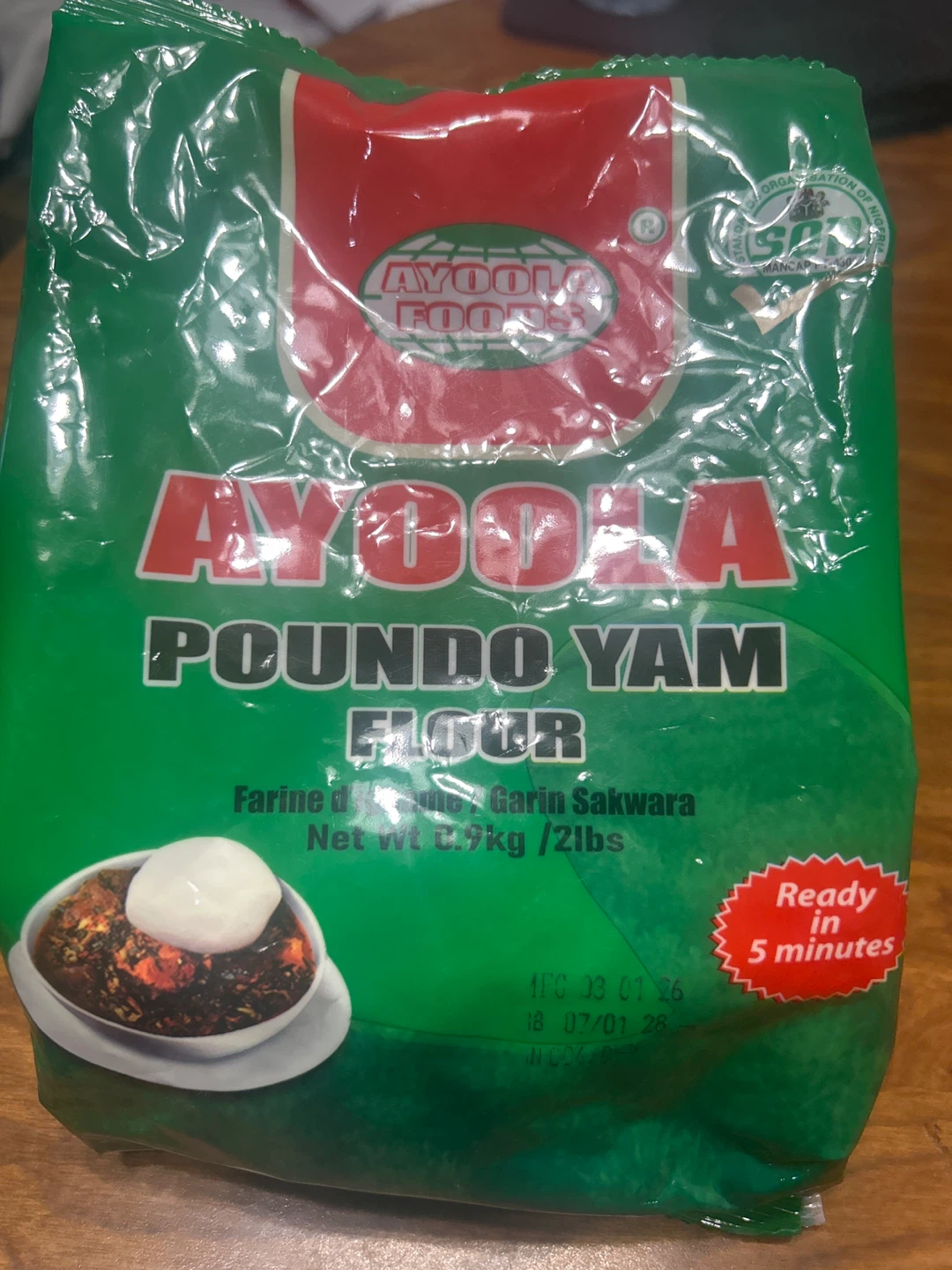 Ayoola Poundo Yam Flour (2lbs) – $10 each, multiple available