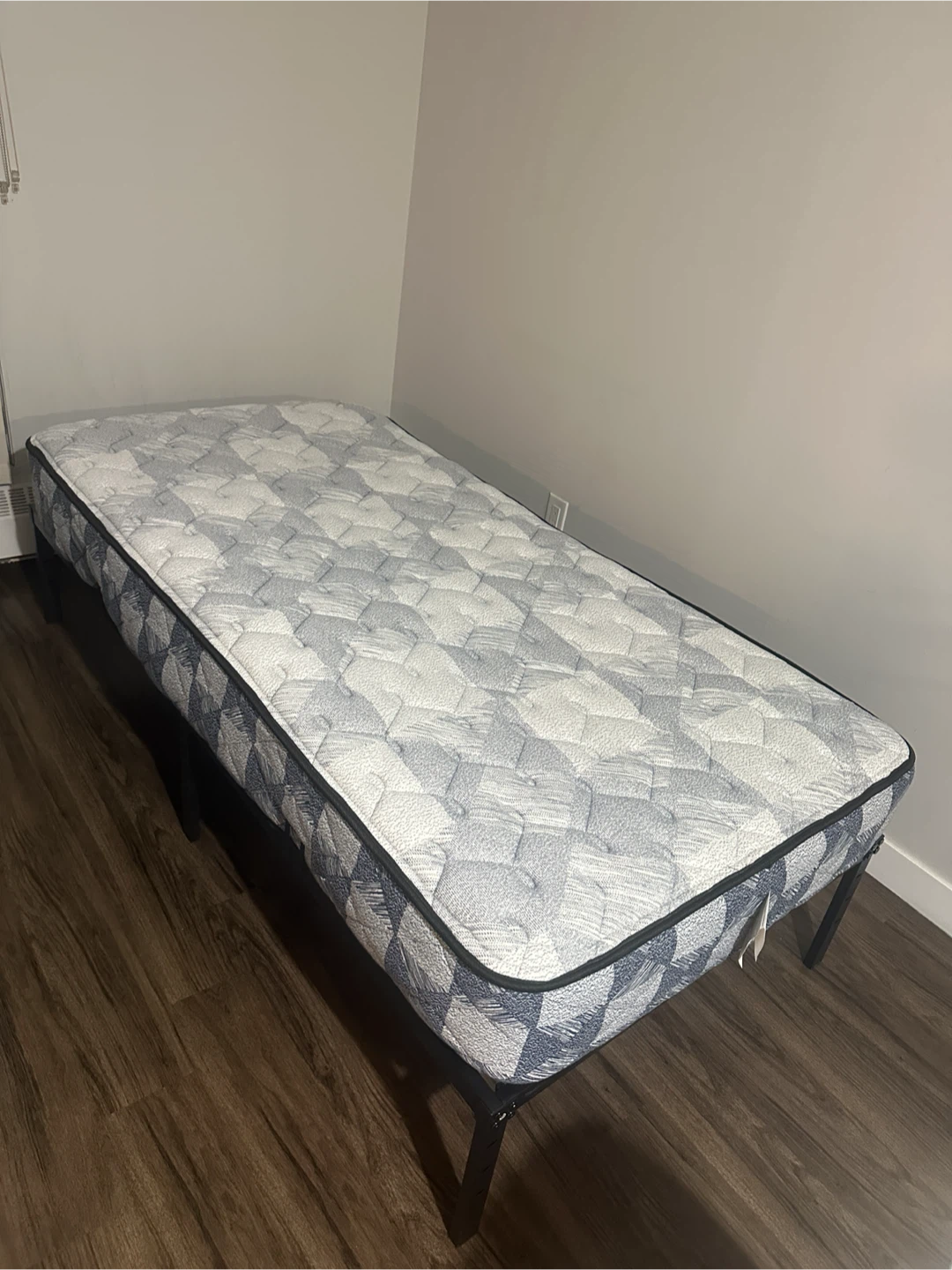 Twin Size Mattress with Metal Bed Frame - photo 2