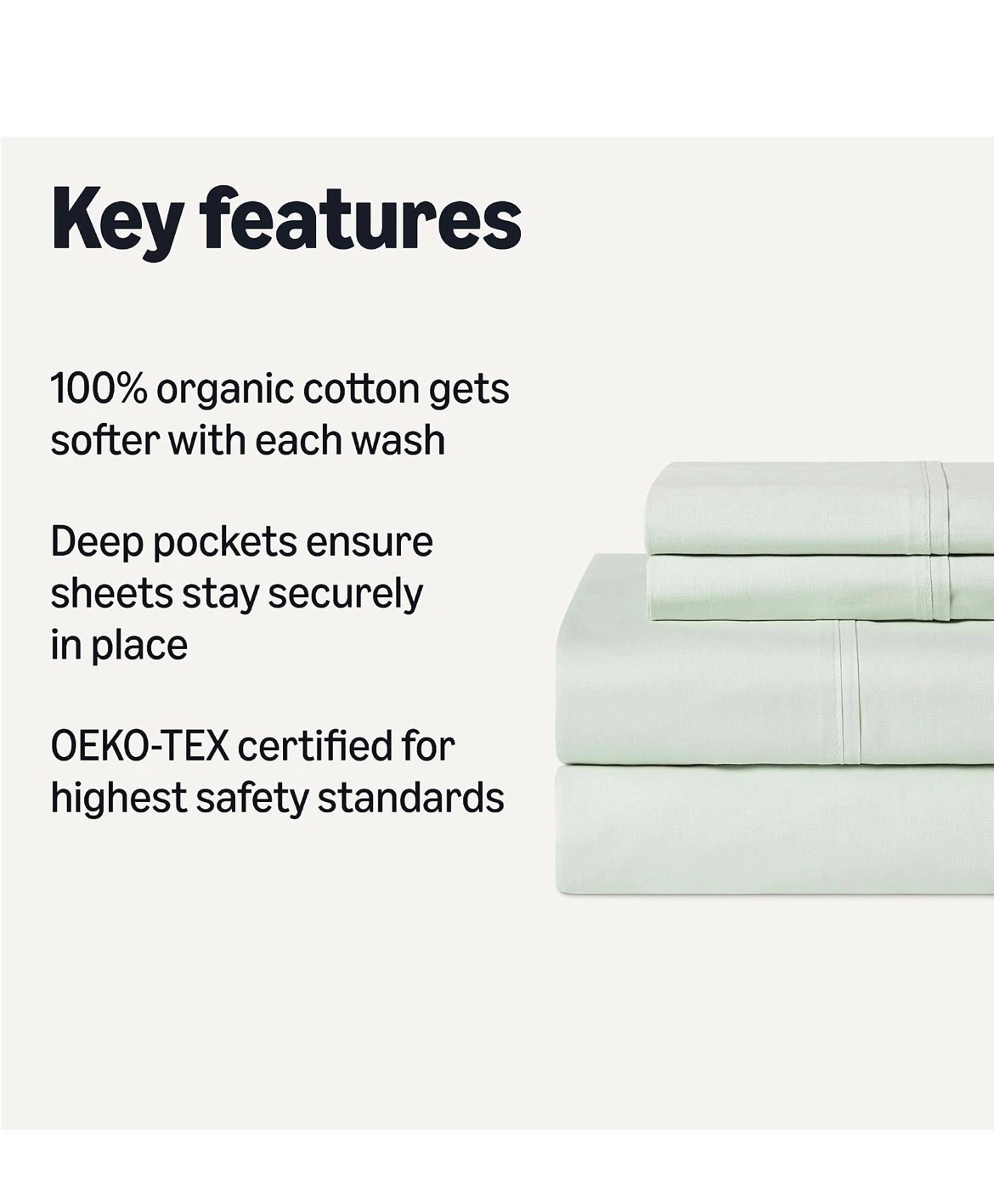 (QUEEN ) Organic Cotton Bed Sheet Set - photo 2