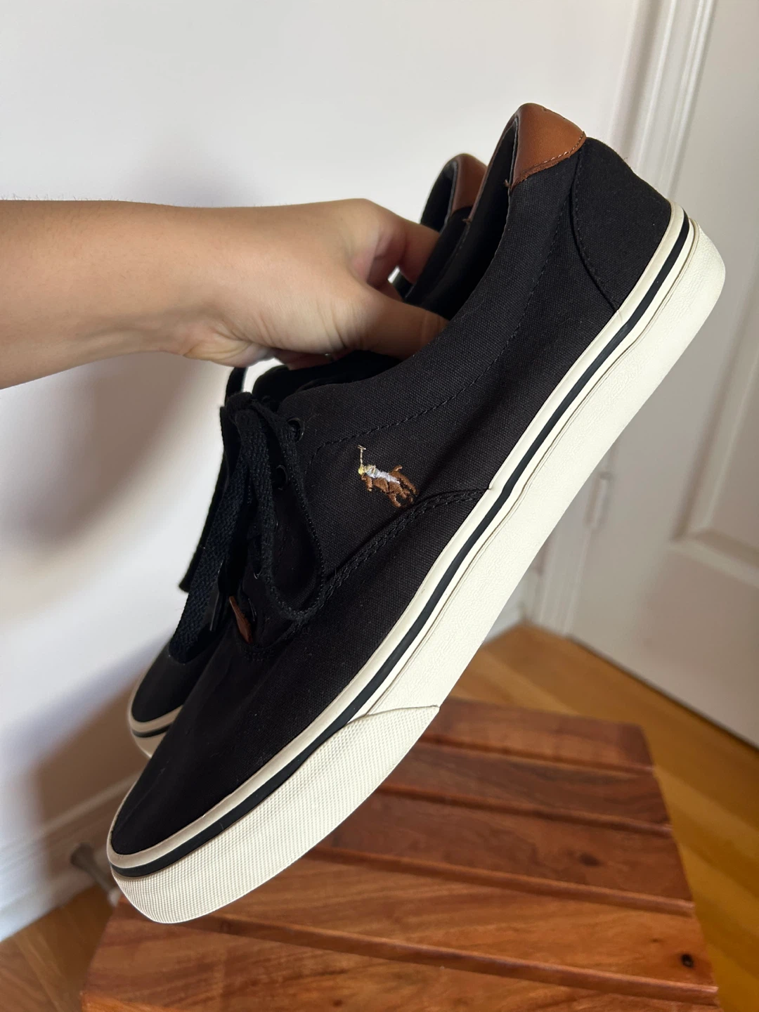 Polo Ralph Lauren Black Canvas Sneakers - photo 2