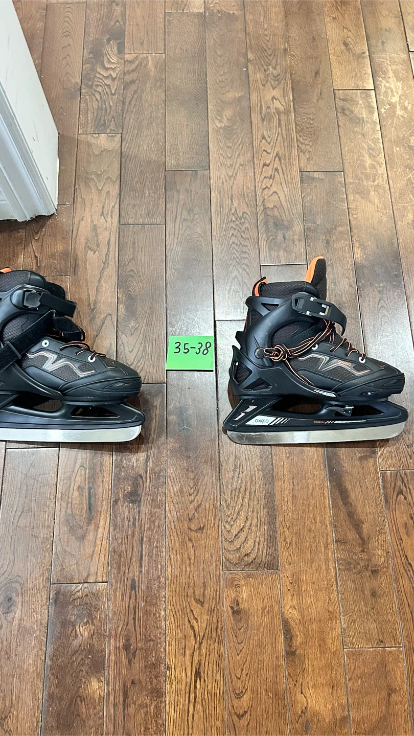 Oxelo Adjustable Ice Skates Size 35-38