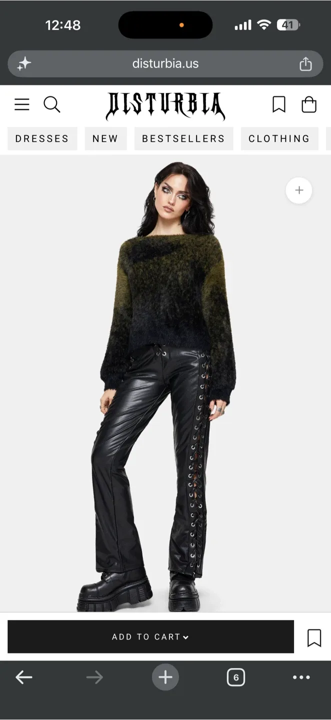 Disturbia Fuzzy Ombre Sweater- Small - photo 4