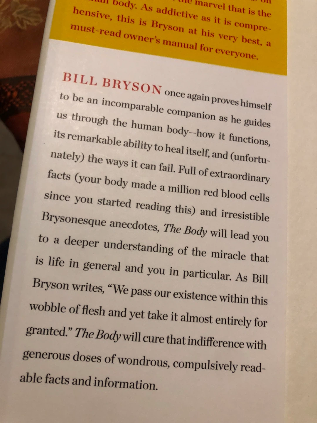 The Body: A Guide for Occupants by Bill Bryson - photo 4