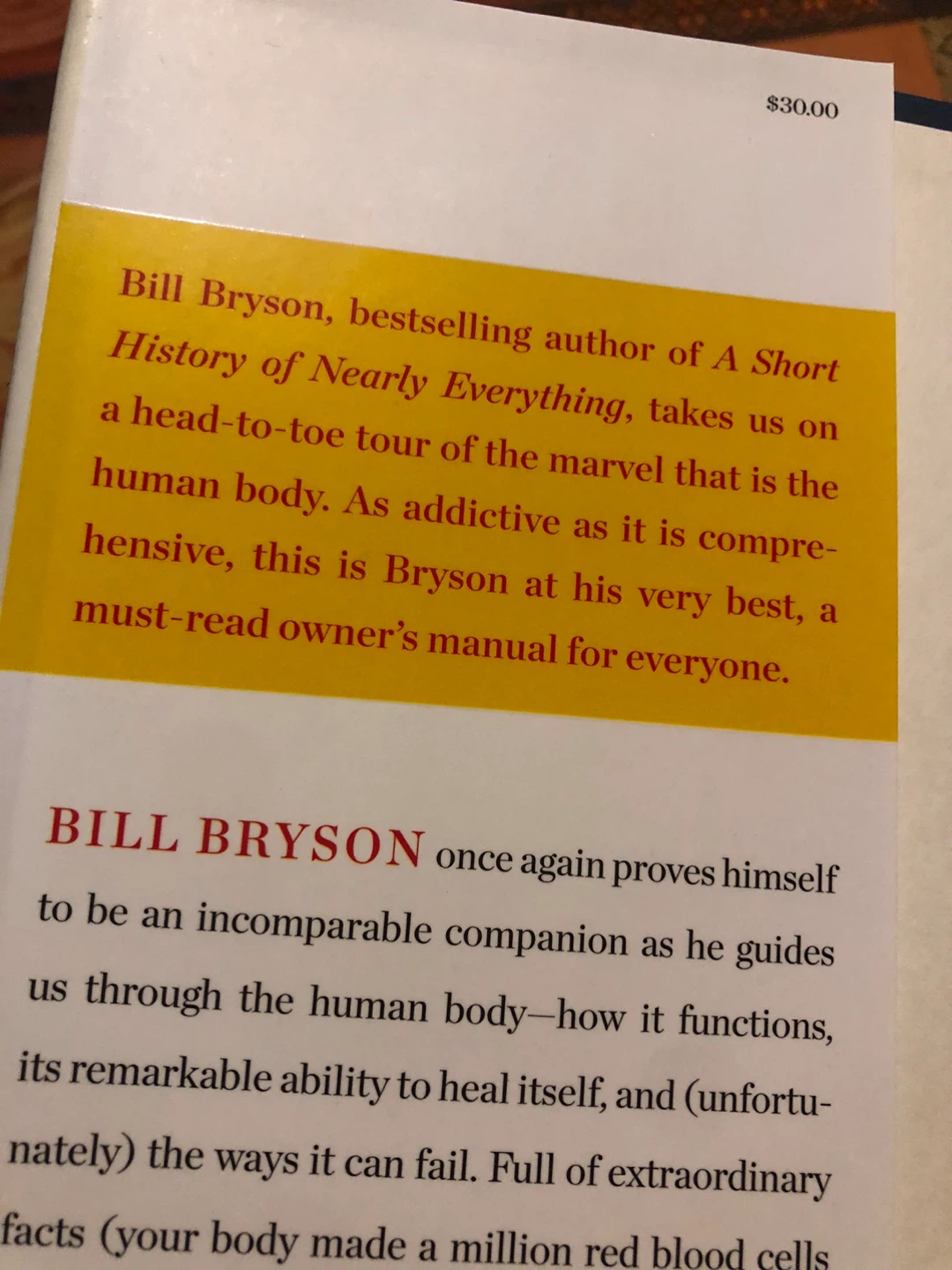 The Body: A Guide for Occupants by Bill Bryson - photo 3