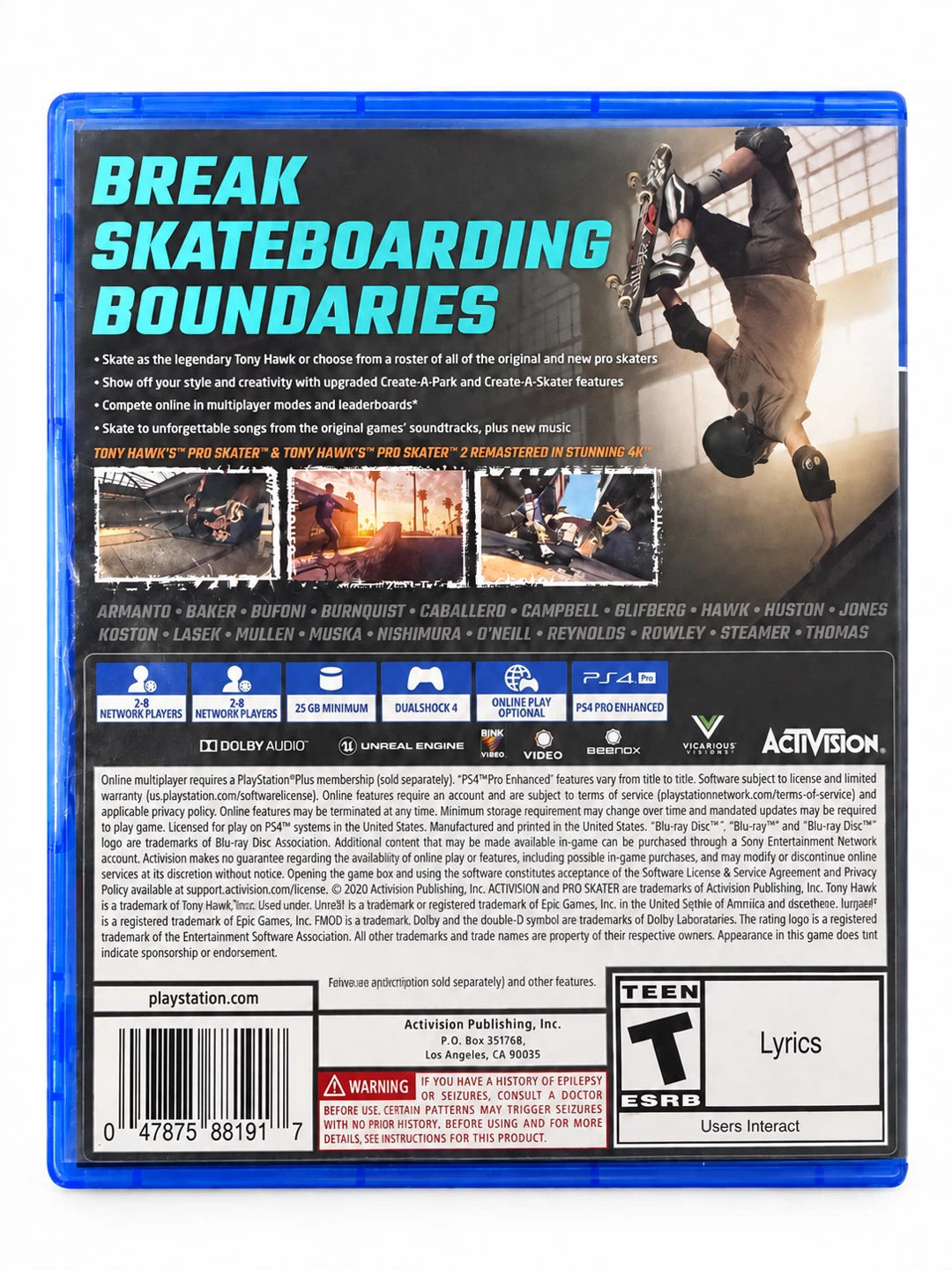 Tony Hawk's Pro Skater 1+2 for PS4 - photo 2