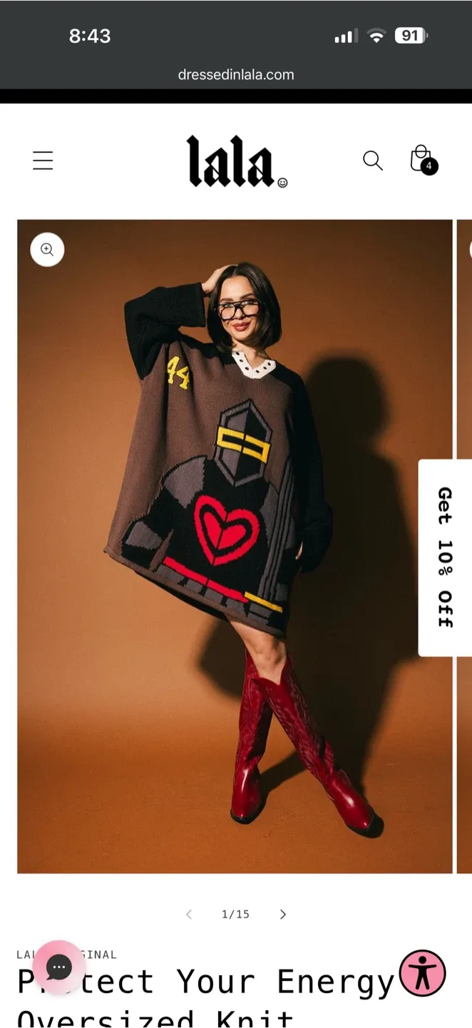 Lala Protect Your Energy Oversized Knit