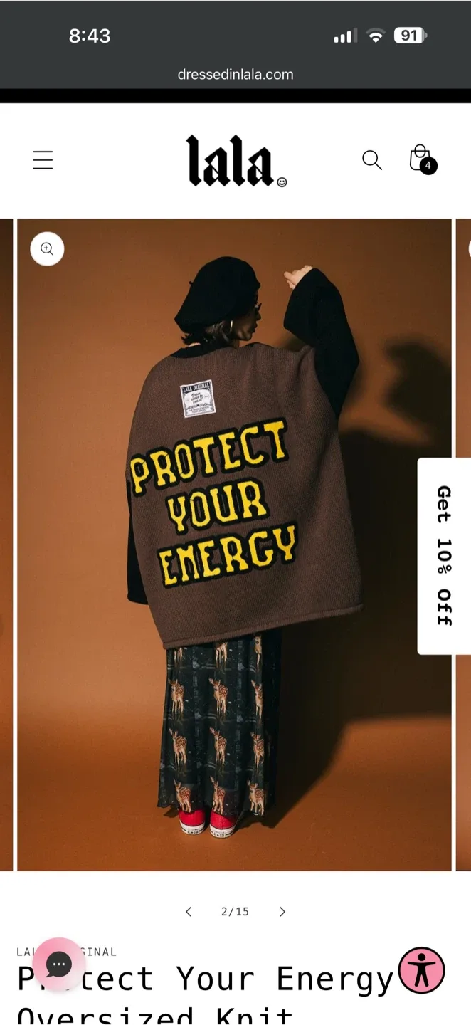 Lala Protect Your Energy Oversized Knit - photo 3