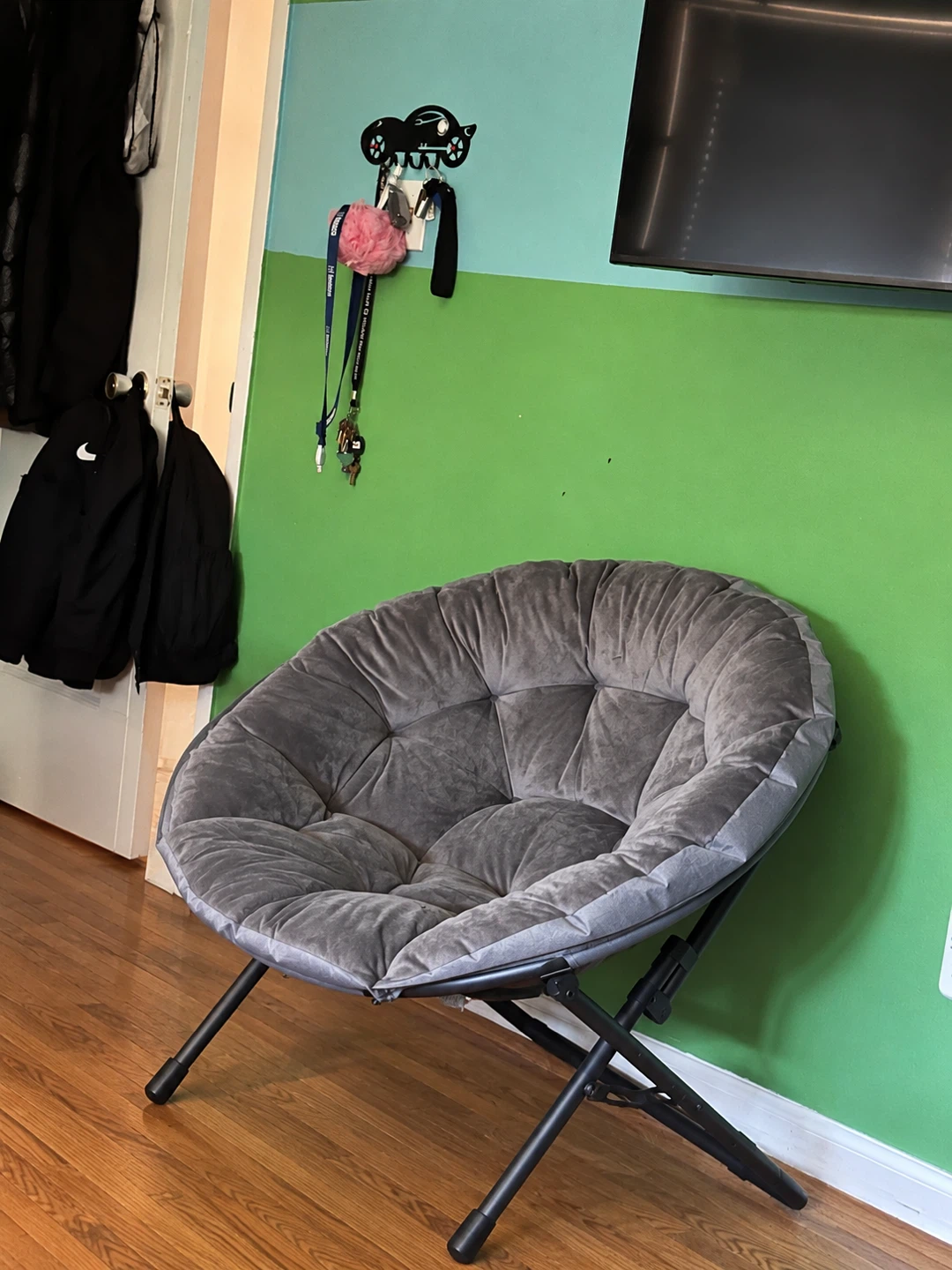 Grey Saucer Chair