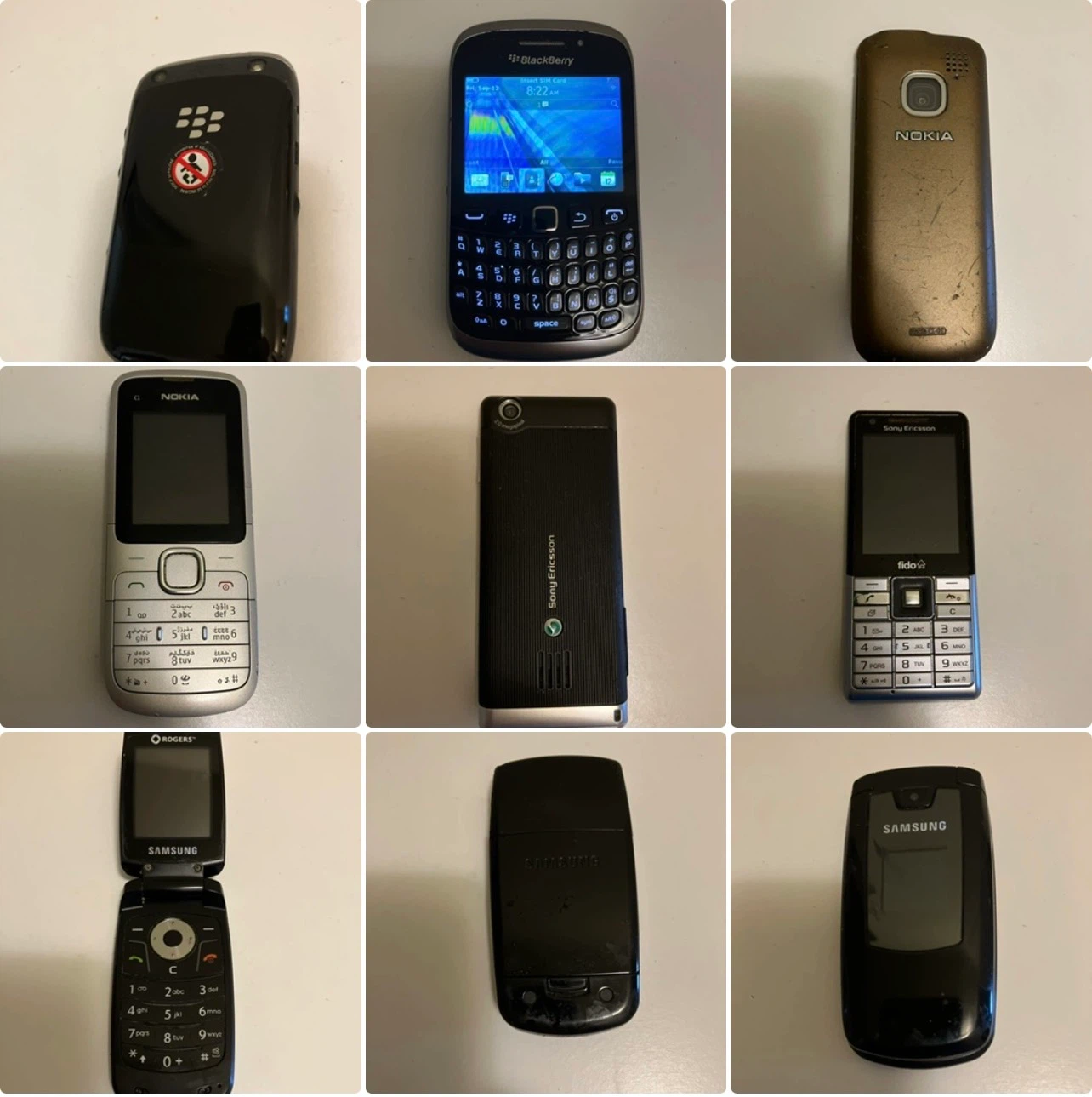Assorted Vintage Mobile Phones-price of Each