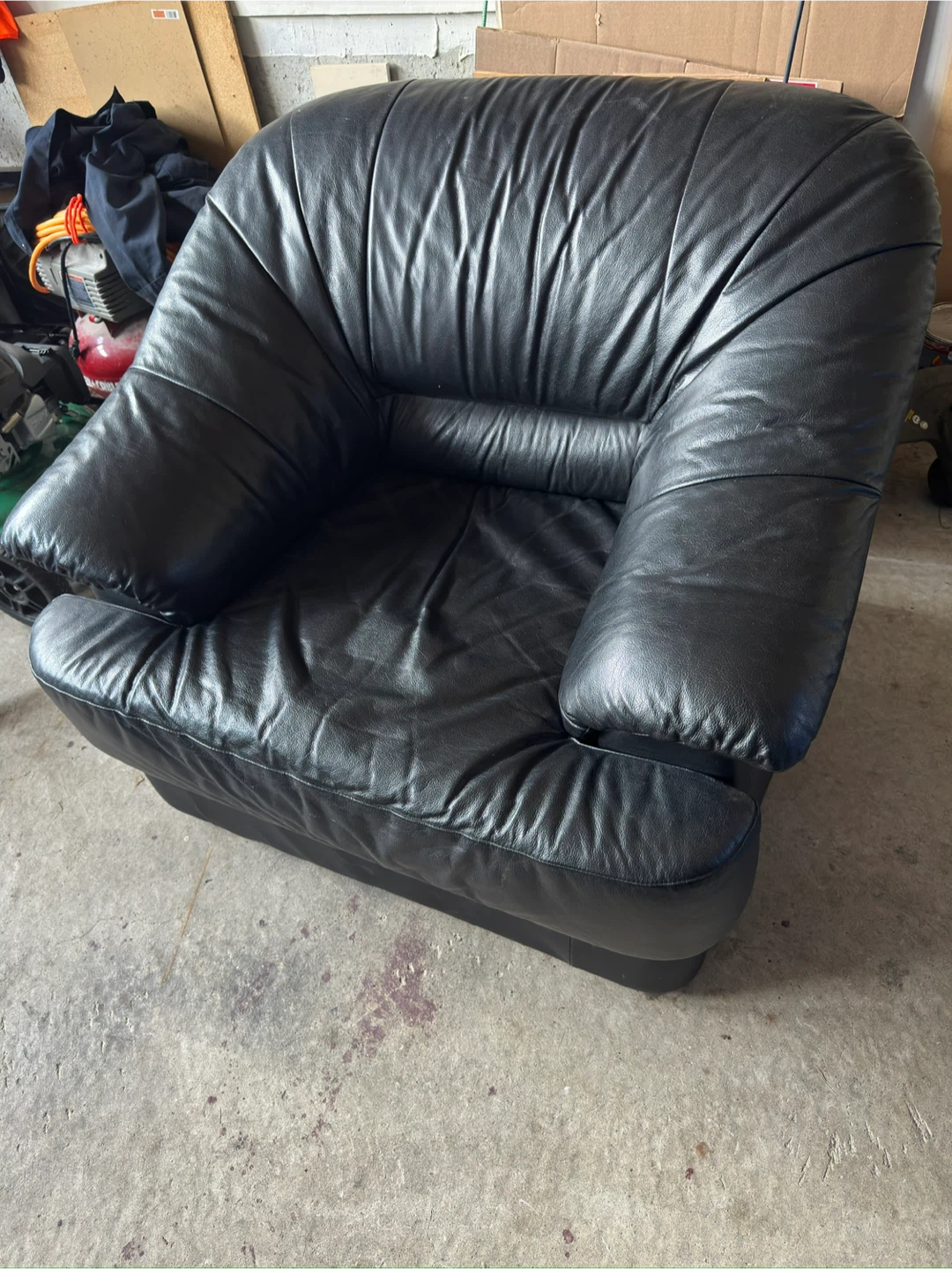 Black Leather Armchair