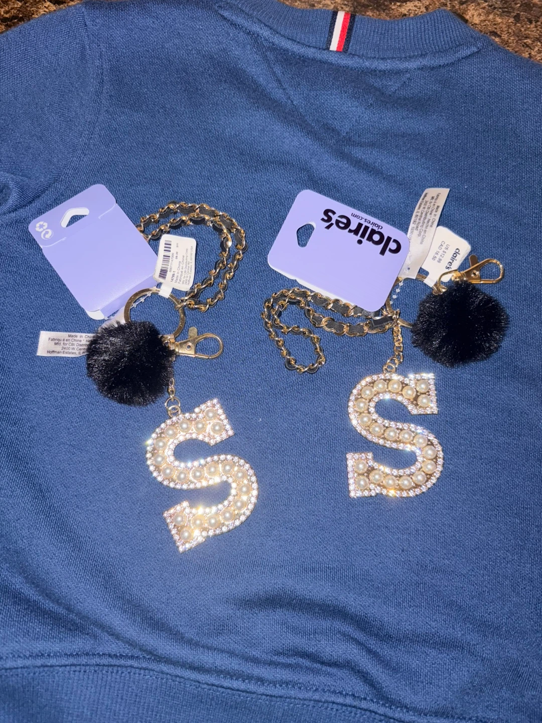 2 Claire's Letter S Keychains - photo 2