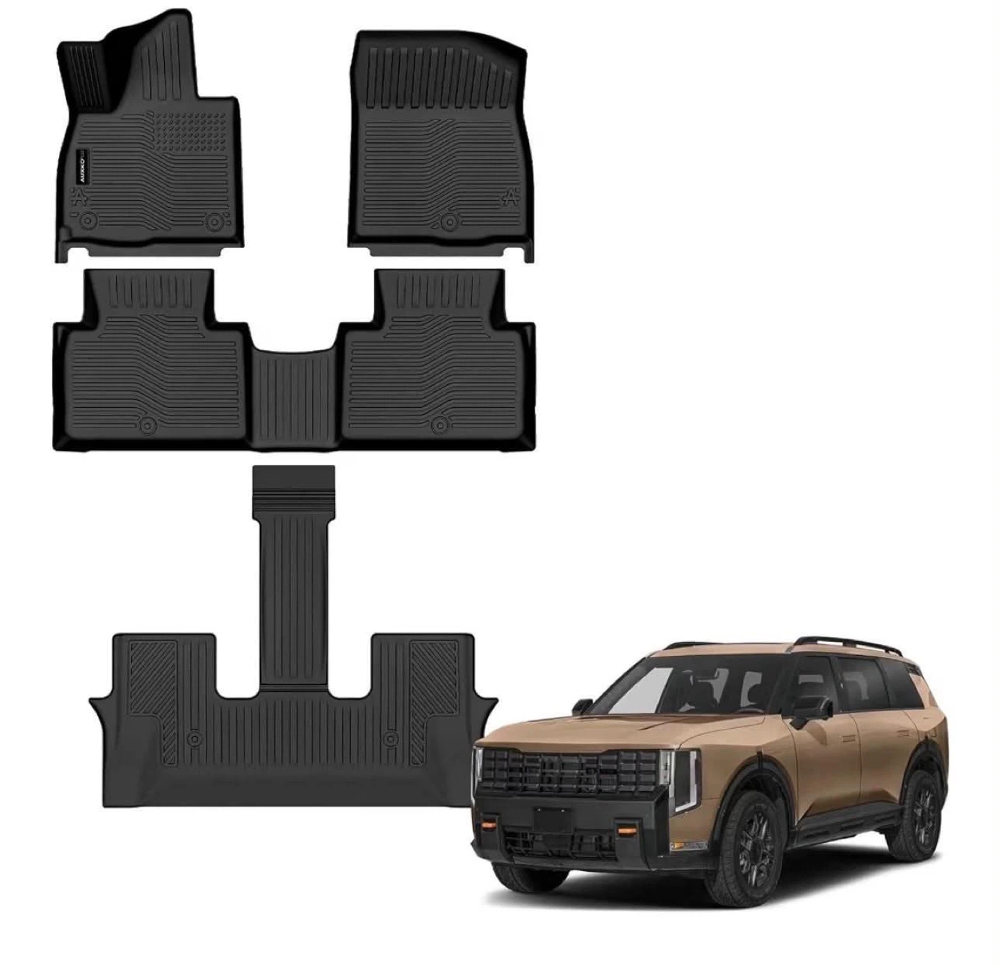 AUXKO  KIA Telluride 2027 Custom Fit Floor Mats for Gas Models