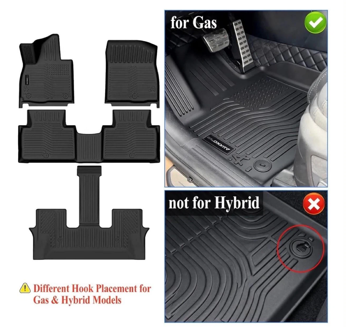 AUXKO  KIA Telluride 2027 Custom Fit Floor Mats for Gas Models - photo 4
