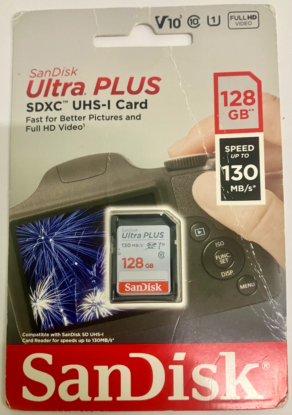 SanDisk Ultra PLUS 128GB SDXC UHS-I Memory Card