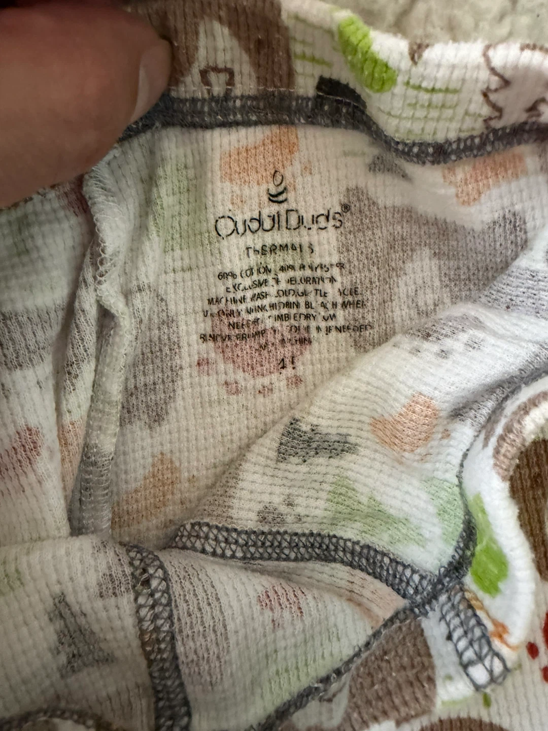 Cuddl Duds Thermal Pajama Set 4T - photo 5