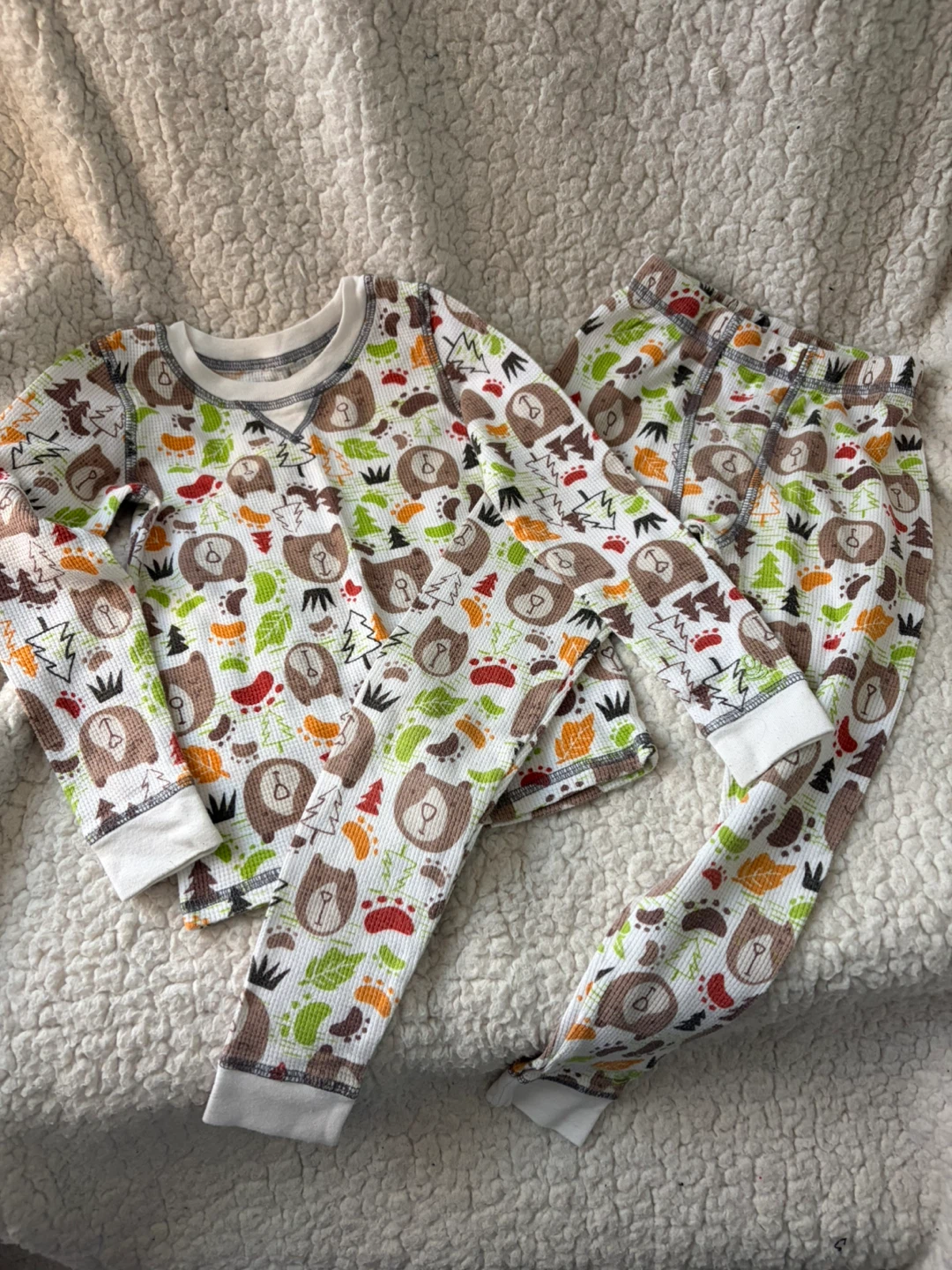 Cuddl Duds Thermal Pajama Set 4T