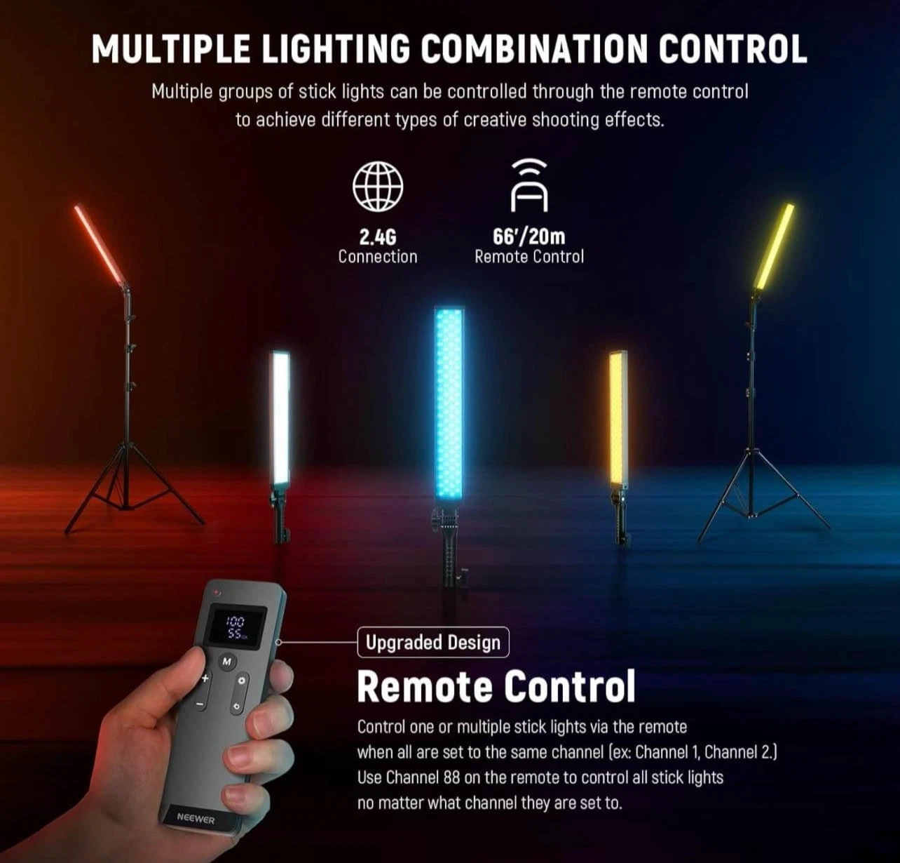 Neewer BH20B LED Light Stick Kit - photo 4