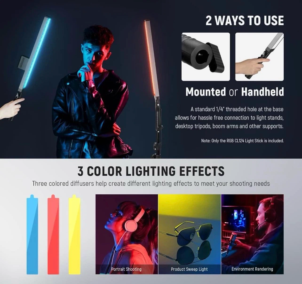 Neewer BH20B LED Light Stick Kit - photo 5