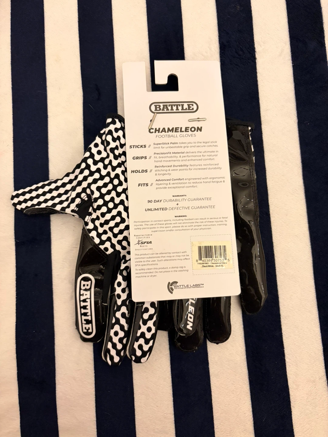 Battle Chameleon Football Gloves - Adult XL - photo 5