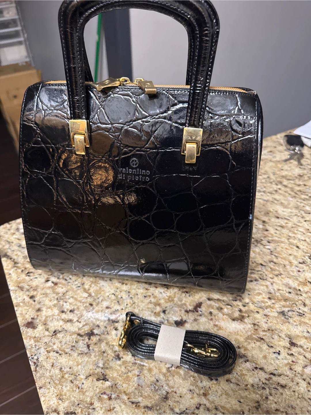 Valentino di Pietro Black Handbag