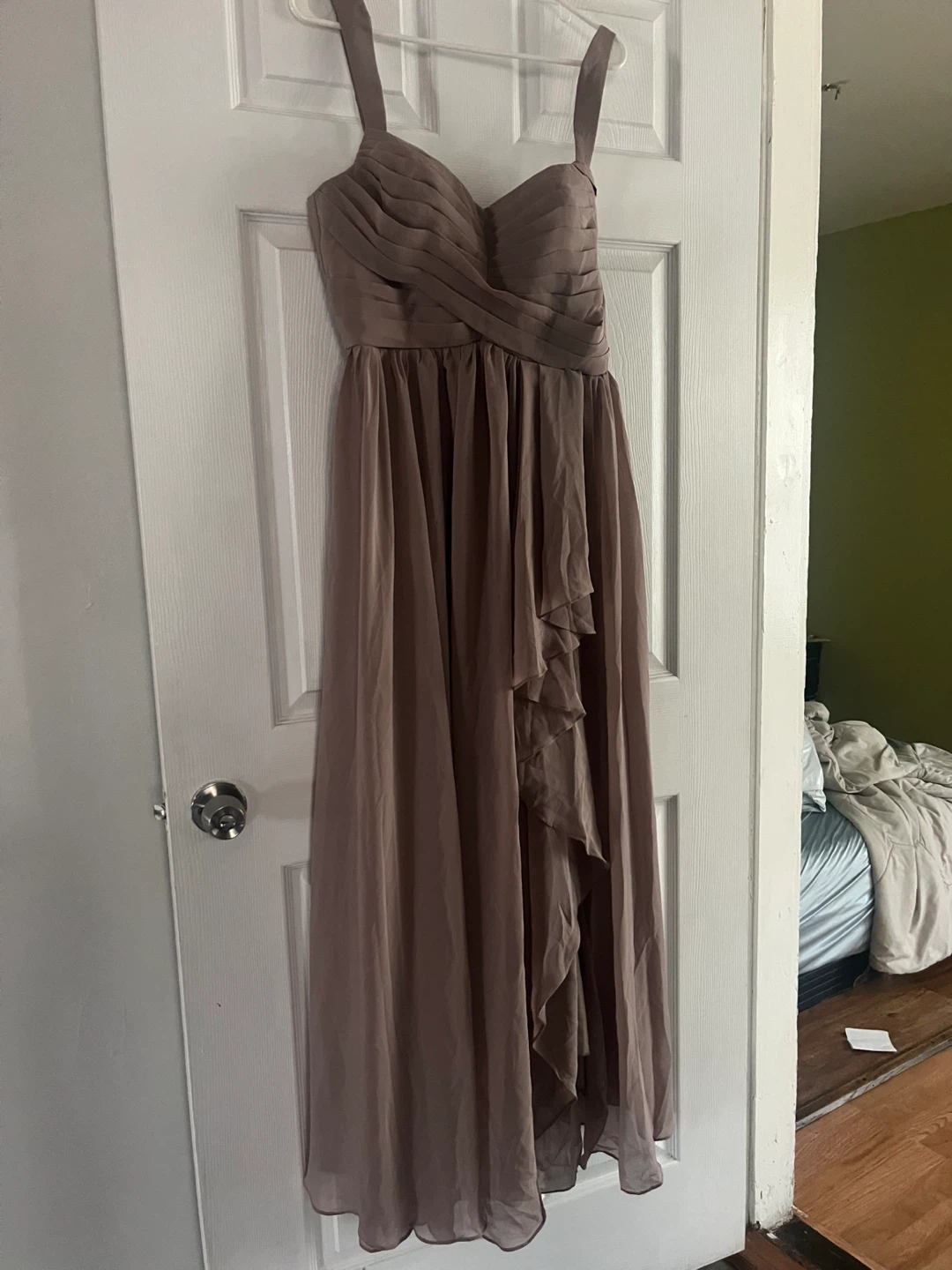 Mauve Chiffon Maxi Dress
