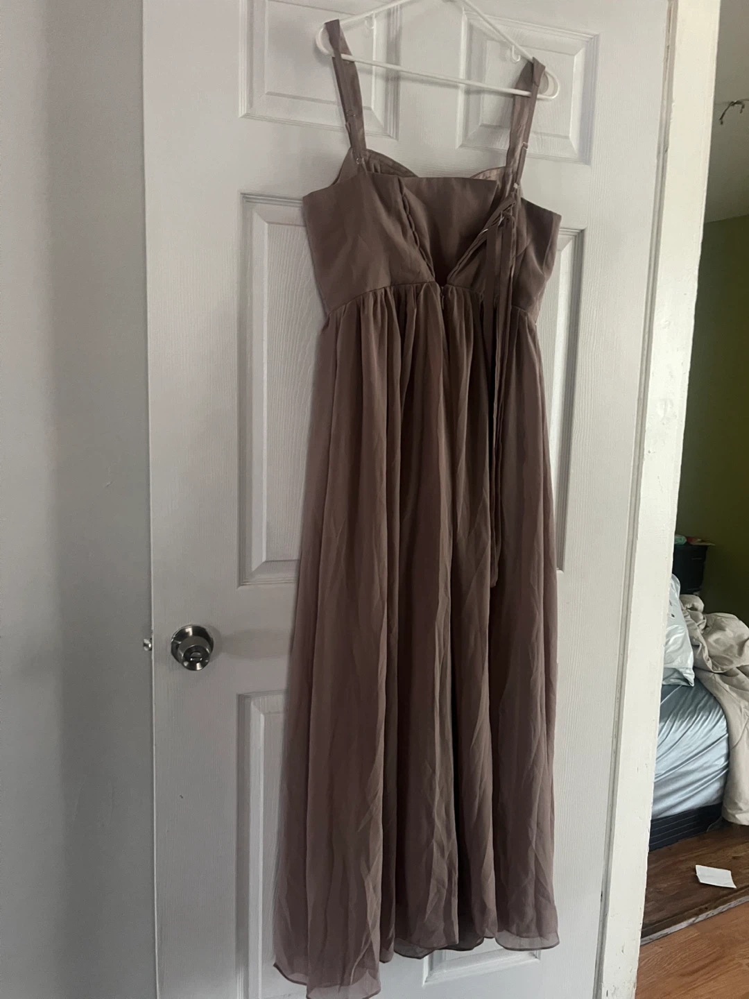 Mauve Chiffon Maxi Dress - photo 4