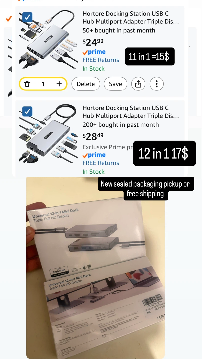 Hortore 12-in-1 USB-C Docking Station