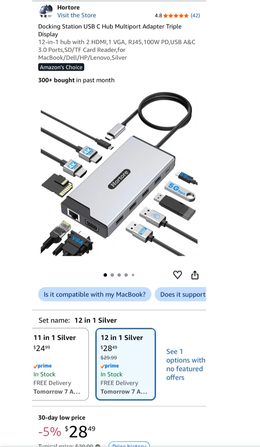 Hortore 12-in-1 USB-C Docking Station - photo 4