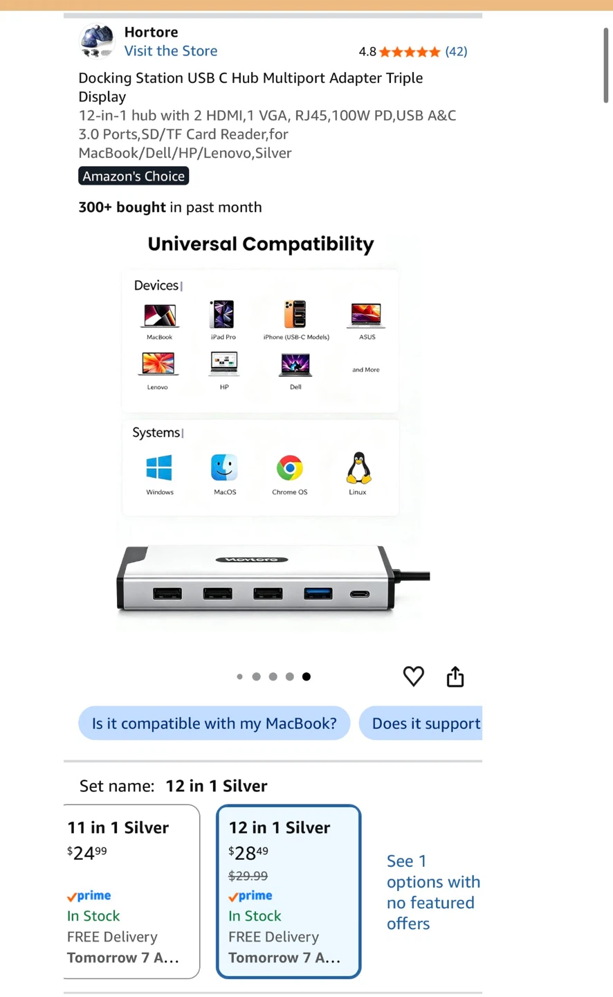 Hortore 12-in-1 USB-C Docking Station - photo 5
