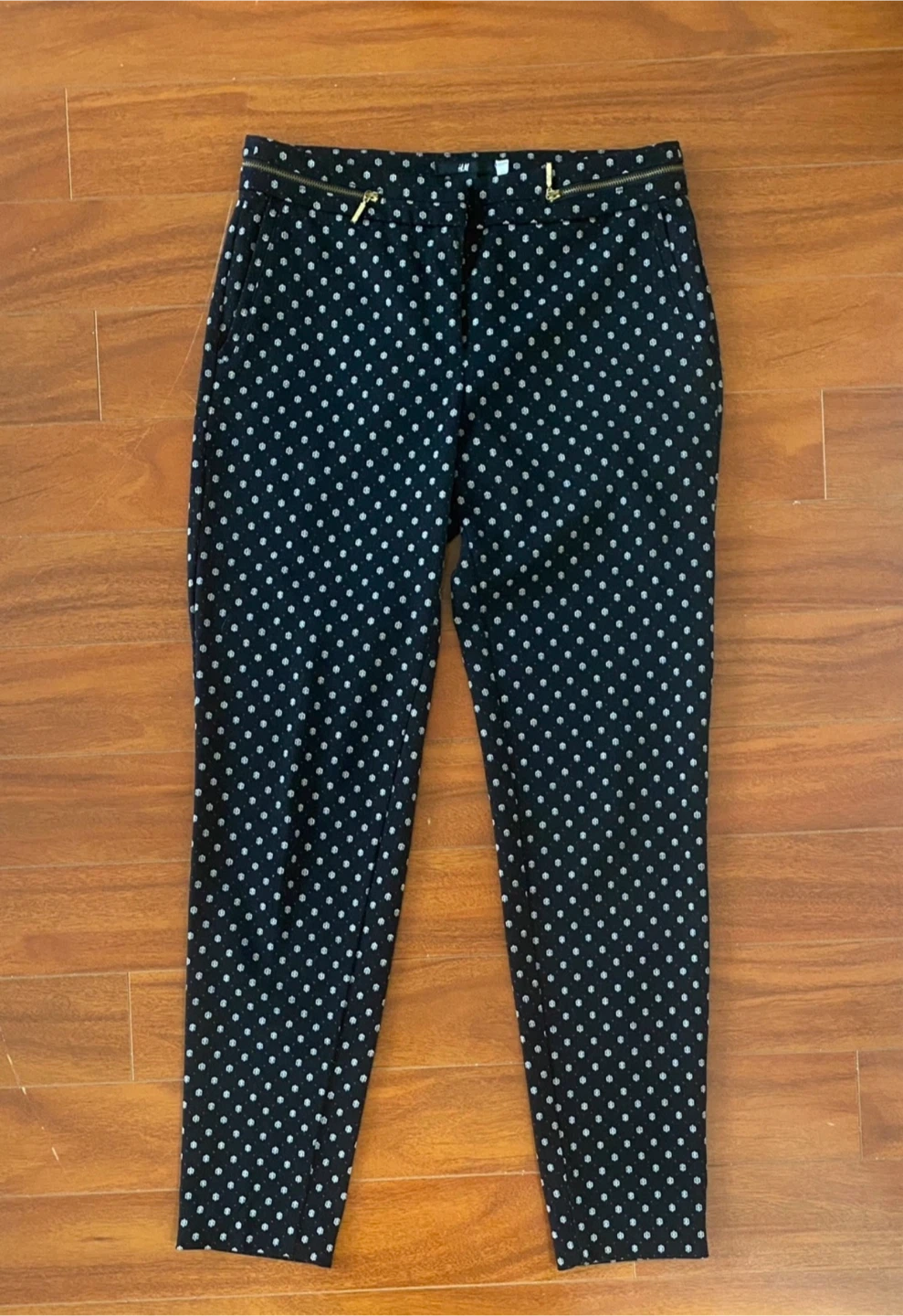 H&M Black Polka Dot Trousers