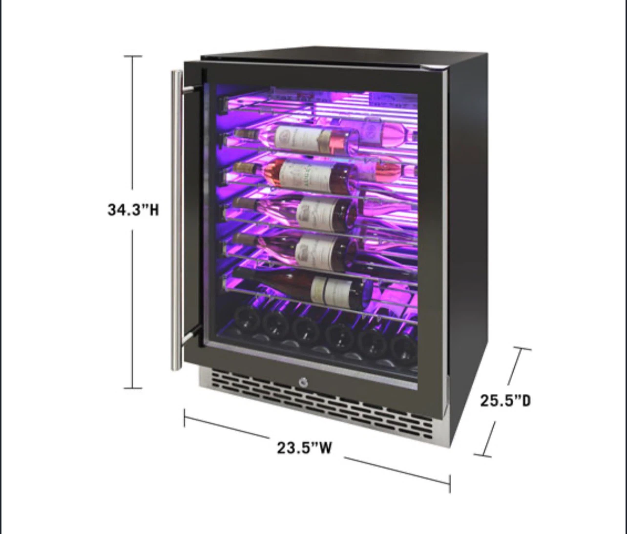 Open Box: Built-In Wine Fridge with LED Lighting - photo 5