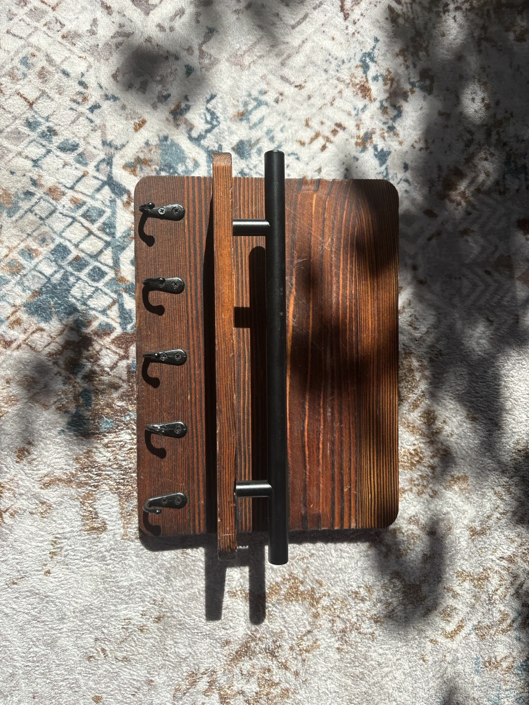Rustic Wall-Mounted Key Holder