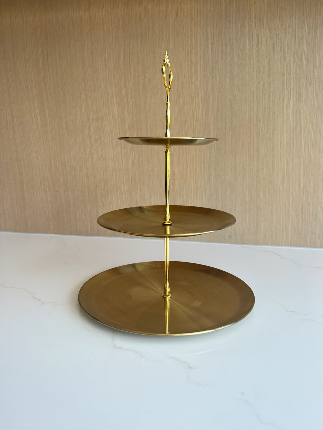 3-Tier Gold Dessert Stand - photo 3