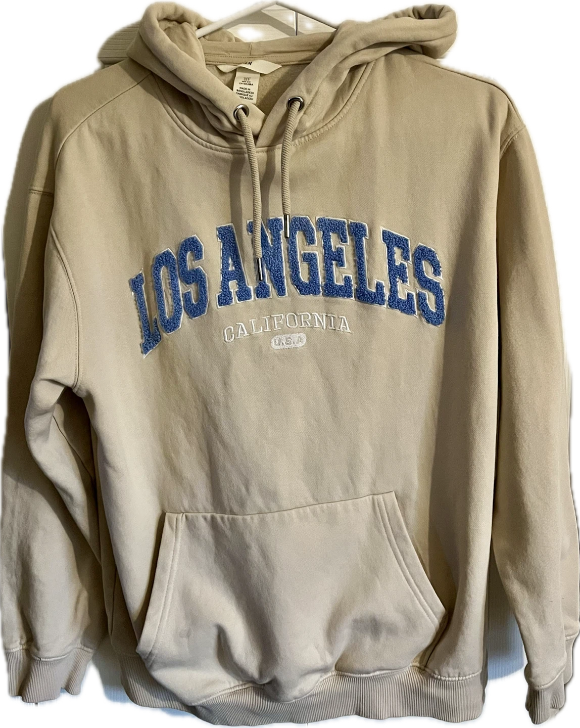 H&M Los Angeles California Hoodie - Beige - Small