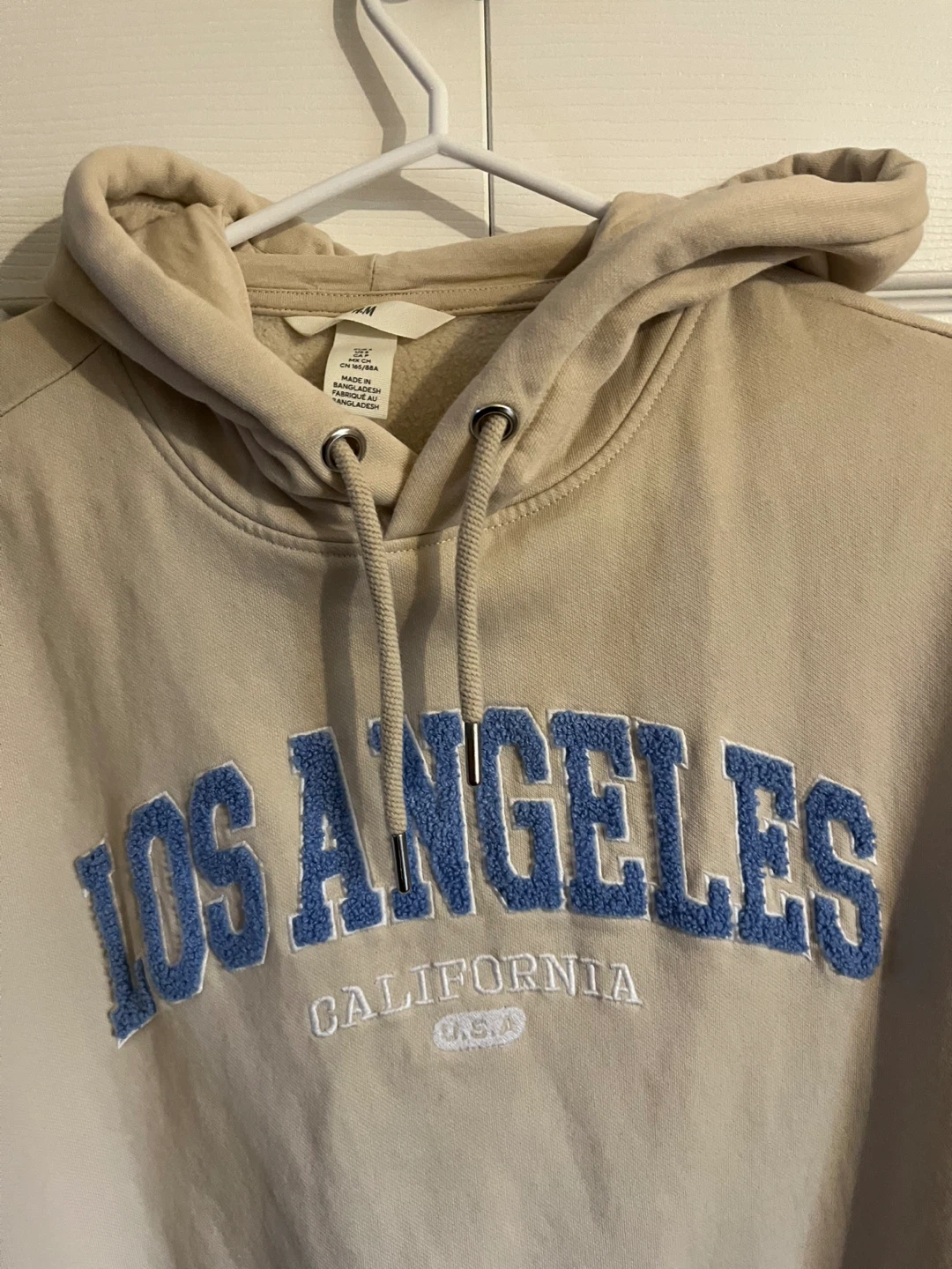 H&M Los Angeles California Hoodie - Beige - Small - photo 4