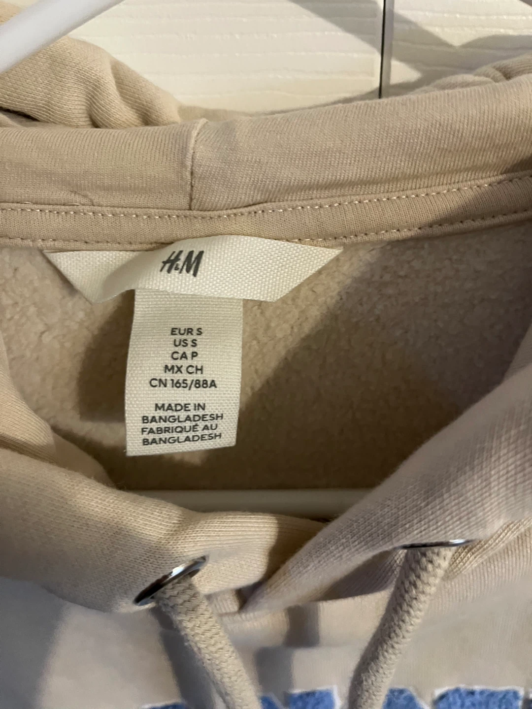 H&M Los Angeles California Hoodie - Beige - Small - photo 5