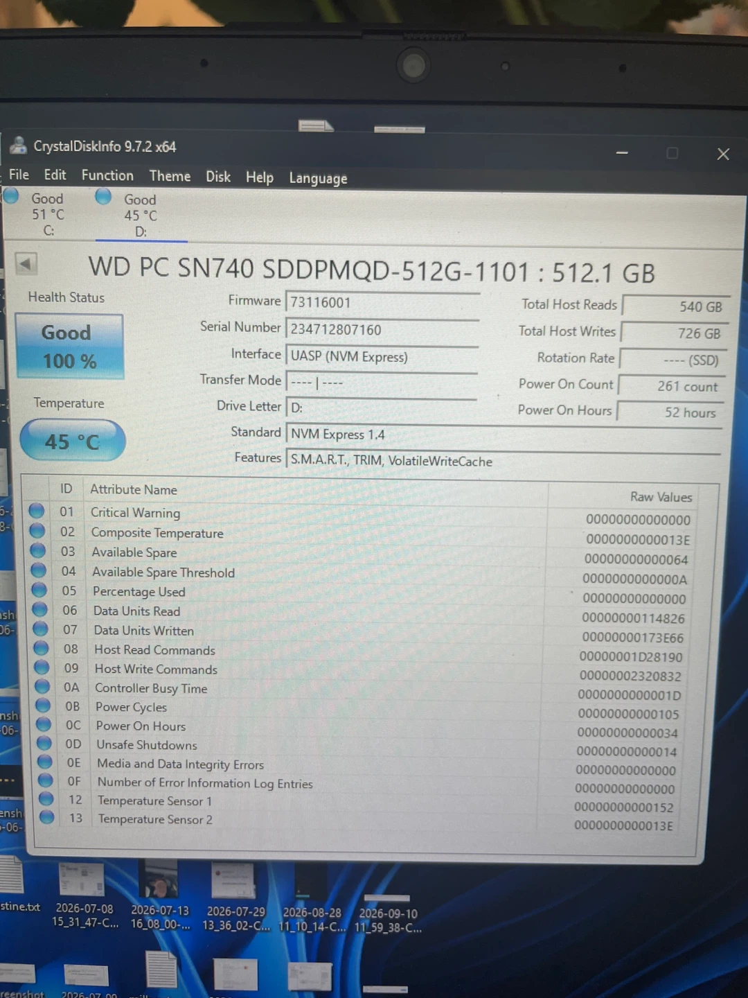 WD SN740 GEN 4 512GB NVME SSD - photo 2