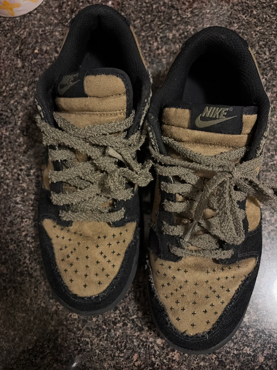 Nike Dunk Low Medium Olive Sneakers - photo 2