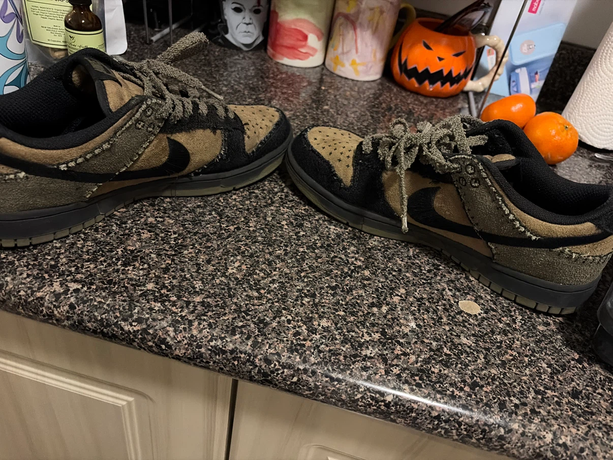 Nike Dunk Low Medium Olive Sneakers - photo 4